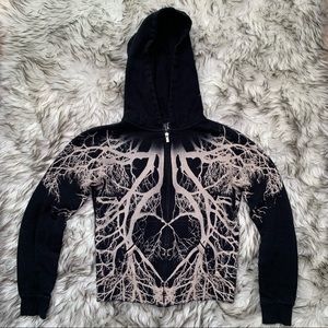 Lira Skull Branch Zip Up Hoodie